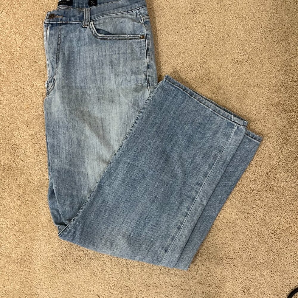 Lucky Brand Bootcut Jeans Mens 36x32 Medium Wash Distressed Denim Classic Fit